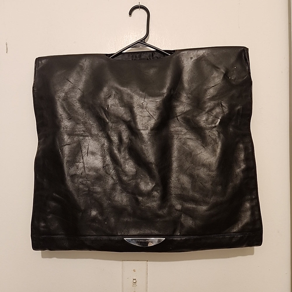 Zero Halliburton Leather Garment Bag